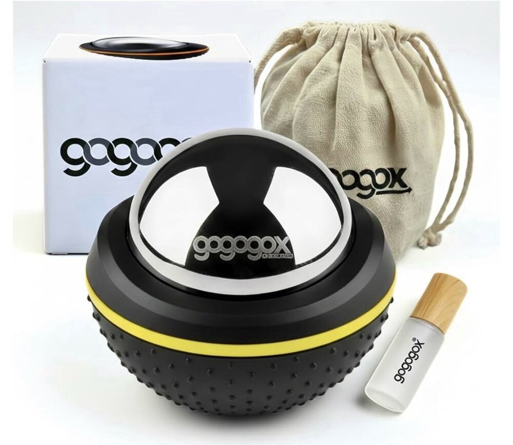 Gogogox Cryosphere Hot/Cold Massage Roller Ball Manual Non-Slip 60mm Black